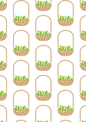 Panier fleuri pour c&eacute;l&eacute;brer le 1er mai
